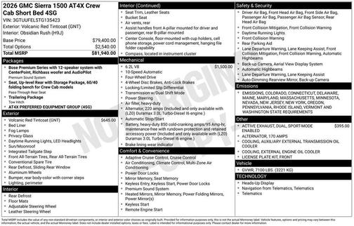 2026 GMC Sierra 1500 AT4X