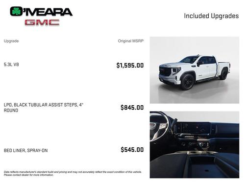 Summit White 2023 GMC Sierra 1500 Elevation