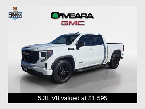 Summit White 2023 GMC Sierra 1500 Elevation