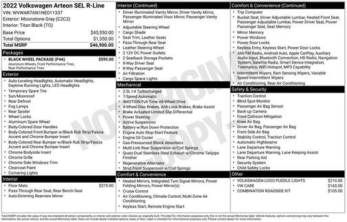 2022 Volkswagen Arteon 2.0T SEL R-Line 4MOTION