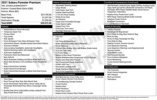 2021 Subaru Forester Premium