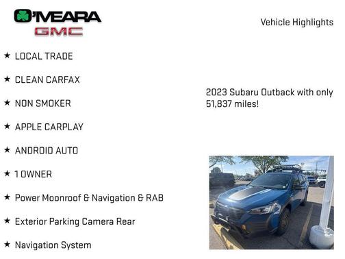 Geyser Blue 2023 Subaru Outback Wilderness