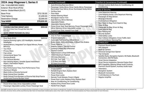 River Rock 2024 Jeep Wagoneer L Series II 4x4