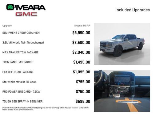 Star White Metallic Tri-Coat 2023 Ford F-150 Platinum