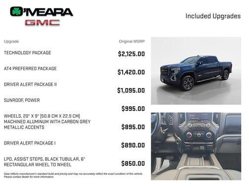 Pacific Blue Metallic 2020 GMC Sierra 1500 AT4