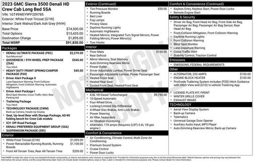 2023 GMC Sierra 3500 Denali