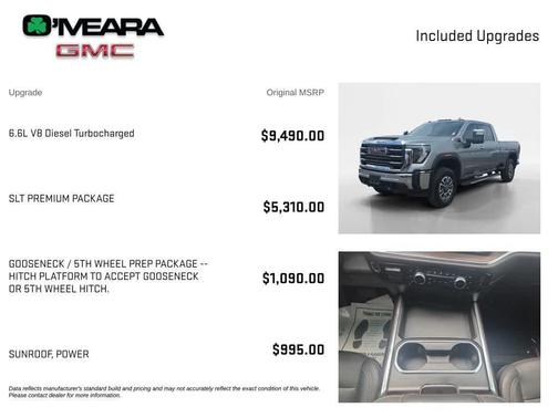 Sterling Metallic 2024 GMC Sierra 2500 SLT
