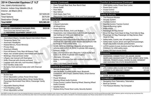 2014 Chevrolet Equinox 1LT