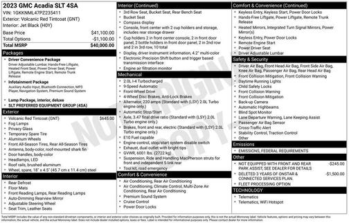 2023 GMC Acadia FWD SLT