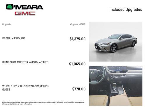 Silver 2020 Lexus ES 350 Base