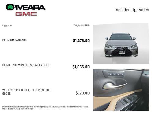 Silver 2020 Lexus ES 350 Base