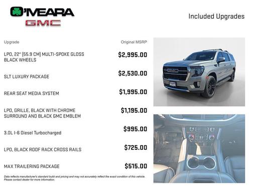 Sterling Metallic 2024 GMC Yukon XL SLT