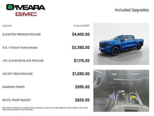 Dynamic Blue Metallic 2022 GMC Sierra 1500 Elevation