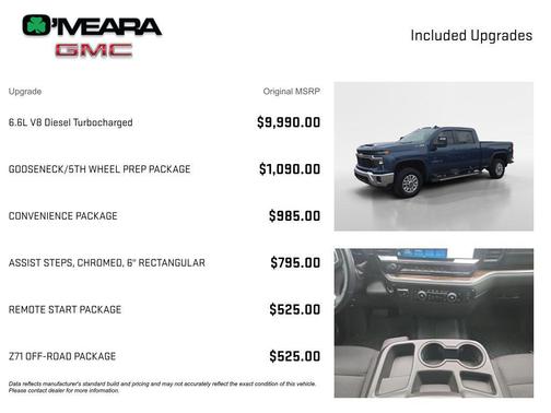 Lakeshore Blue Metallic 2025 Chevrolet Silverado 2500 LT