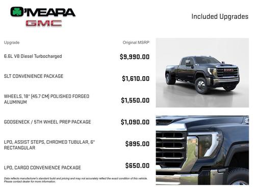Onyx Black 2026 GMC Sierra 3500 SLT