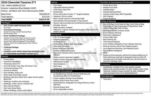2024 Chevrolet Traverse AWD Z71