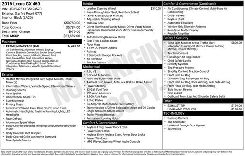 2016 Lexus GX 460 Base