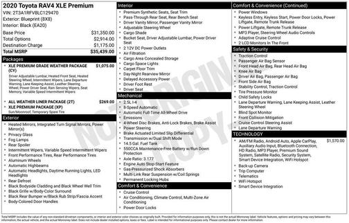 2020 Toyota RAV4 XLE Premium