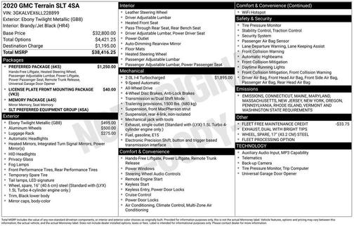 2020 GMC Terrain SLT