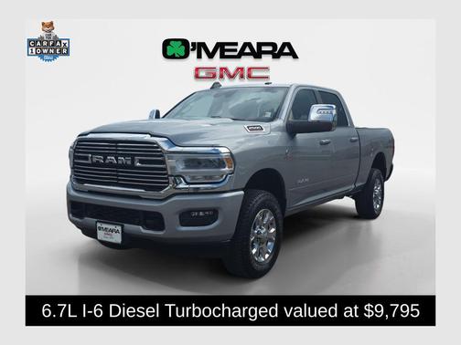 Billet Silver Metallic Clearcoat 2024 RAM 2500 Laramie Crew Cab 4x4 6'4' Box