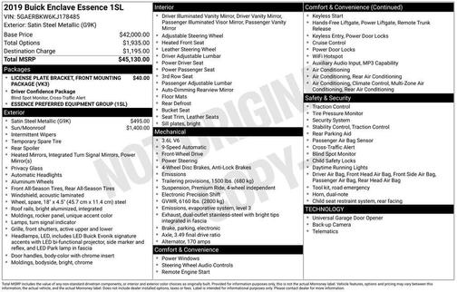 Satin Steel Gray Metallic 2019 Buick Enclave Essence