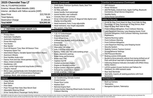 2025 Chevrolet Trax LT