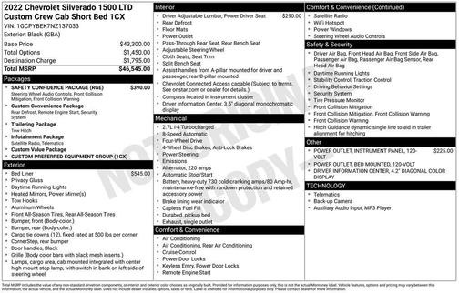 2022 Chevrolet Silverado 1500 Custom