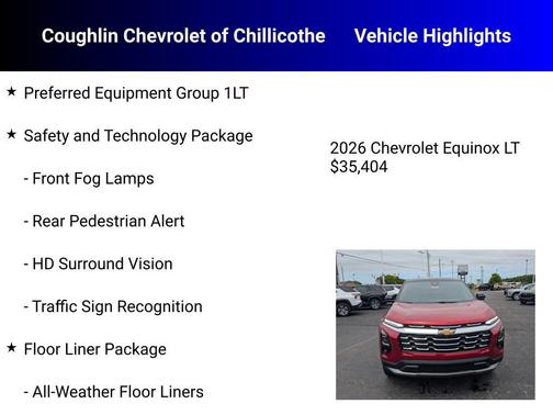 Radiant Red Tintcoat 2026 Chevrolet Equinox 1LT