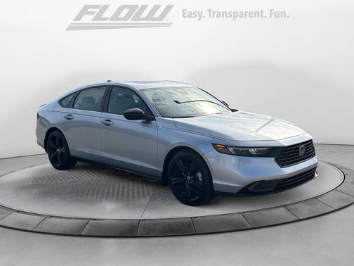 Solar Silver Metallic 2025 Honda Accord Hybrid Sedan