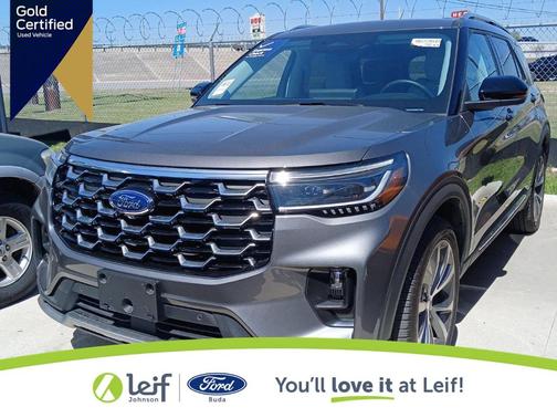 Carbonized Gray 2025 Ford Explorer Platinum