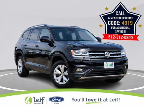 Deep Black Pearl Effect 2019 Volkswagen Atlas 3.6L SE