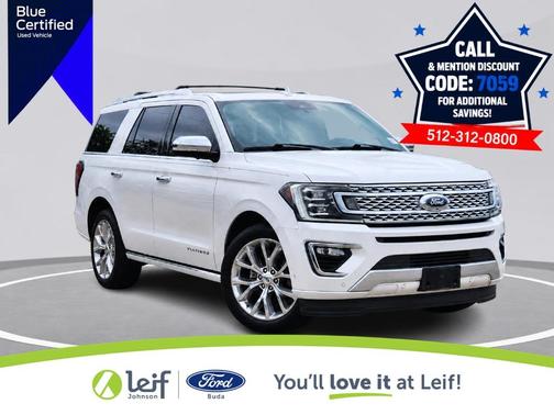 White Platinum Tri-Coat Metallic 2019 Ford Expedition Platinum