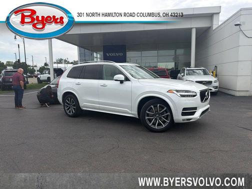 Crystal White Pearl Metallic 2019 Volvo XC90 T6 Momentum