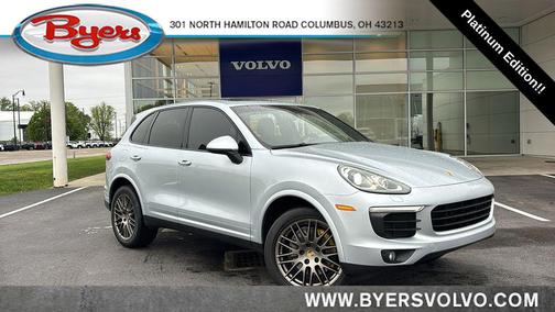 Rhodium Silver Metallic 2017 Porsche Cayenne Platinum Edition