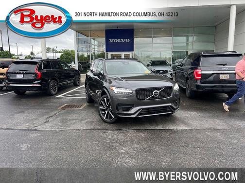 Platinum Gray Metallic 2023 Volvo XC90 Recharge Plug-In Hybrid T8 Plus Dark Theme 7 Passenger