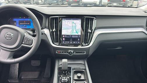 Crystal White 2023 Volvo S60 B5 Core Dark Theme