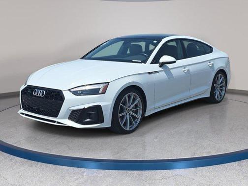 Glacier White Metallic 2025 Audi A5 Sportback 45 S Line Premium