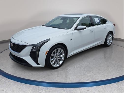 Summit White 2025 Cadillac CT5 Premium Luxury