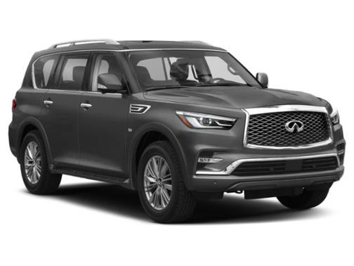 Moonstone White 2019 INFINITI QX80 Luxe