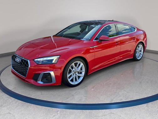 Progressive Red Metallic 2024 Audi A5 Sportback 45 S Line Premium Plus