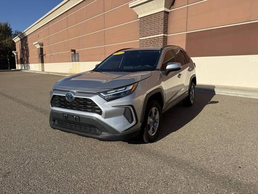 Silver 2022 Toyota RAV4 Hybrid XLE