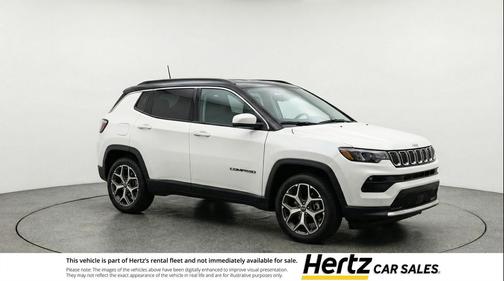 Bright White Clearcoat 2025 Jeep Compass Limited