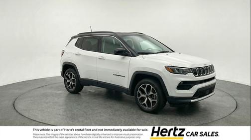 Bright White Clearcoat 2025 Jeep Compass Limited