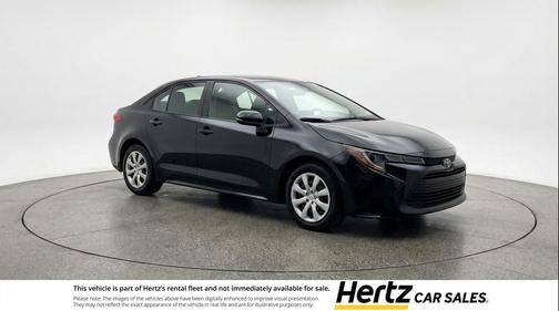Midnight Black Metallic 2025 Toyota Corolla LE