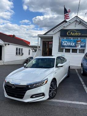 White 2020 Honda Accord Hybrid EX-L Sedan