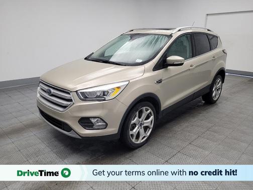 White Gold Metallic 2017 Ford Escape Titanium