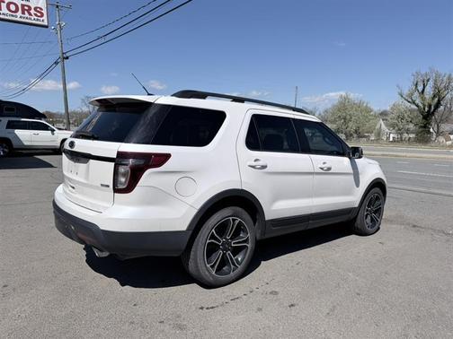 White Platinum Metallic Tri-Coat 2015 Ford Explorer Sport
