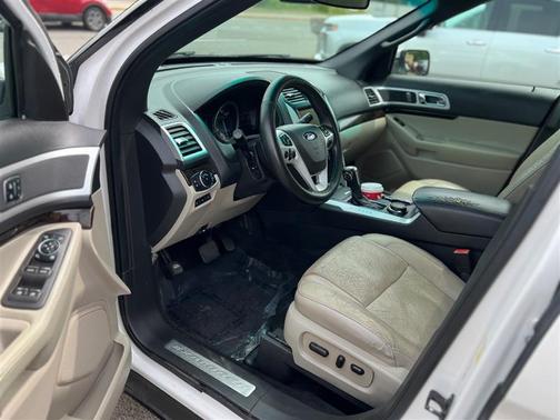 White Platinum Metallic Tri-Coat 2015 Ford Explorer Limited