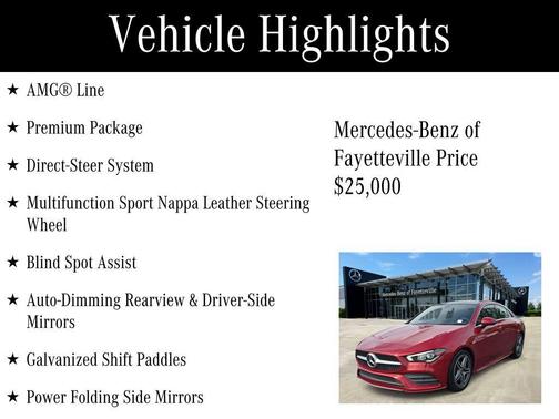 Patagonia Red Metallic 2020 Mercedes-Benz CLA 250 Base