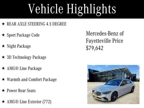 2022 Mercedes-Benz S-Class S 580 4MATIC